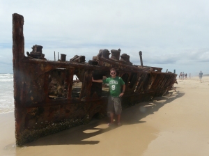 The Maheno ship wreck.