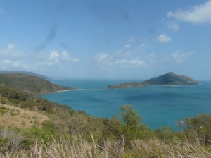 The view from the highest point of South Molle Island.